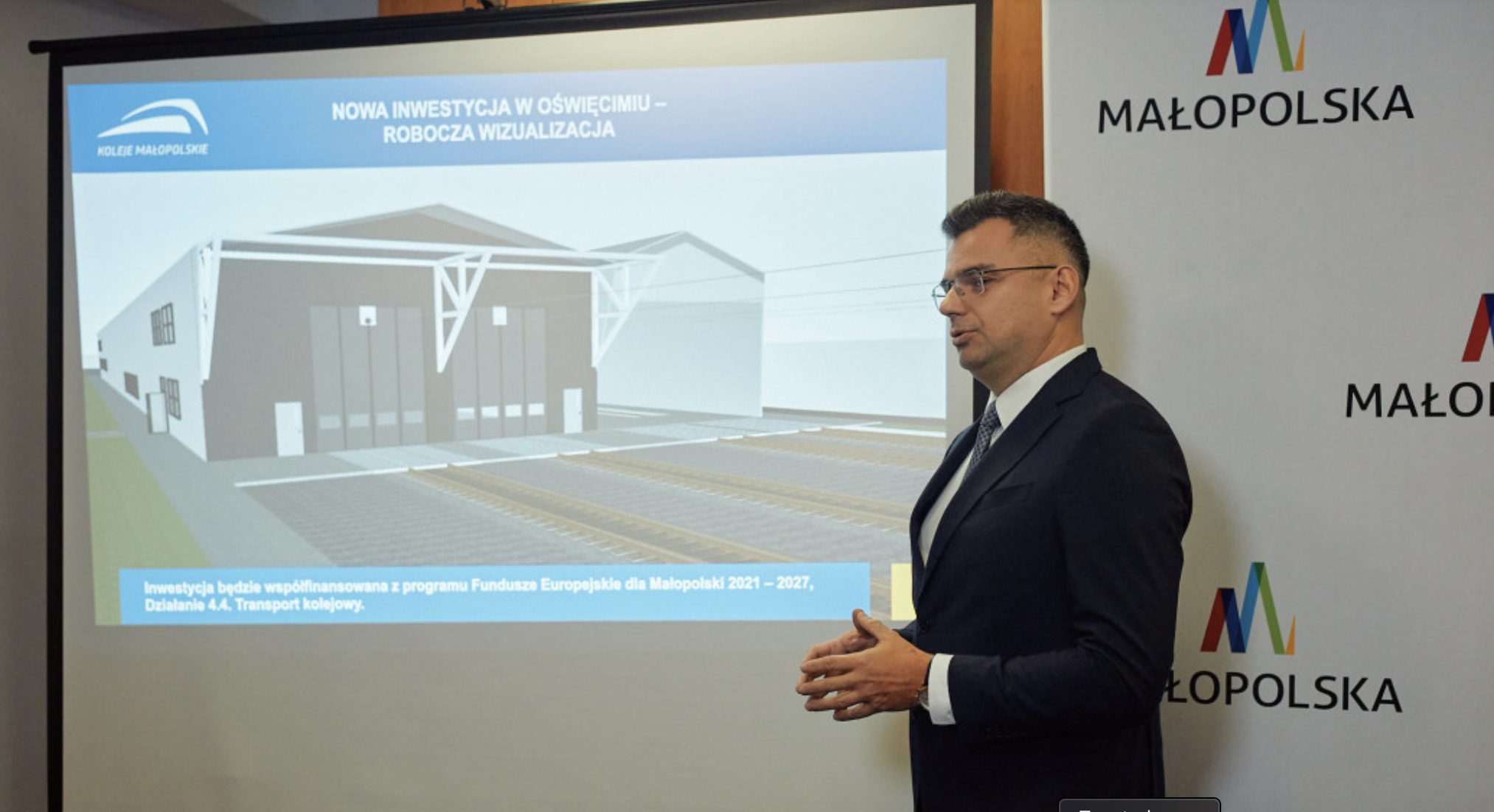 Zaplecze kolejowe w Oświęcimiu wchodzi w fazę realizacji. najważniejszy moment dla projektu Kolei Małopolskich