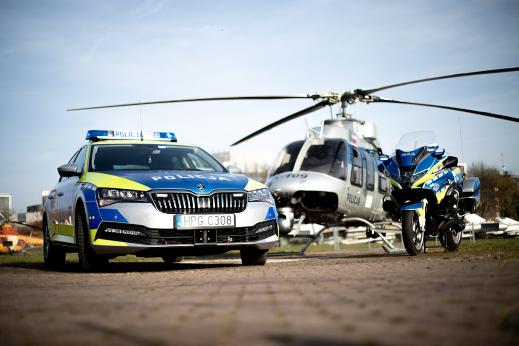 Policja OświęcimOnline.pl Małopolska helikopter motocykl