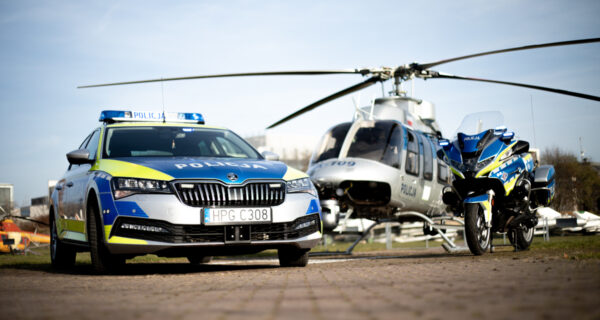 Policja OświęcimOnline.pl Małopolska helikopter motocykl