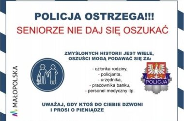 seniorzy oszuści policja Oświęcim