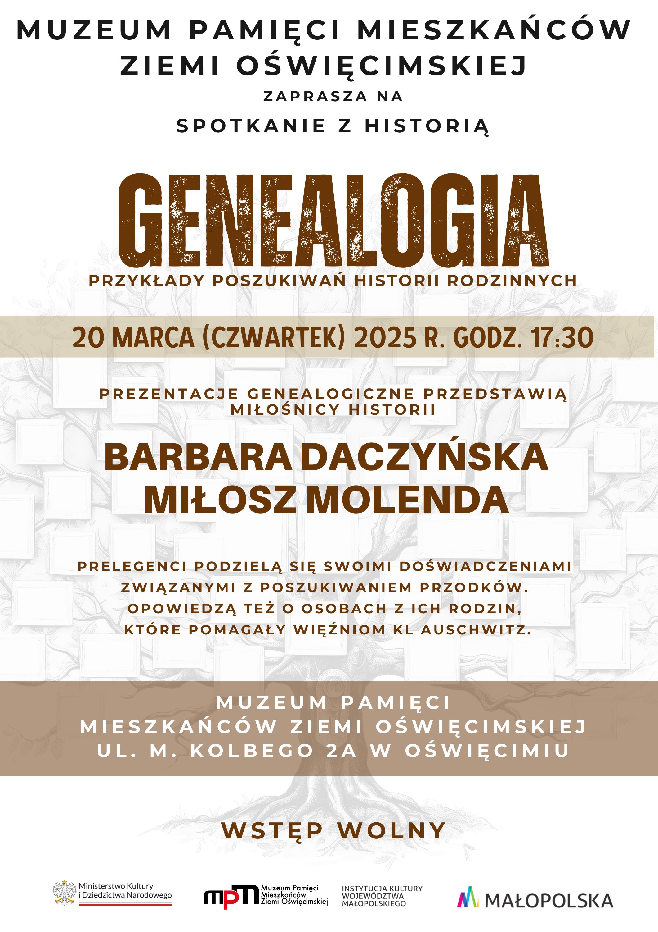 Genealogia pełna zaskoczeń w Muzeum Pamięci Mieszkańców Ziemi Oświęcimskiej