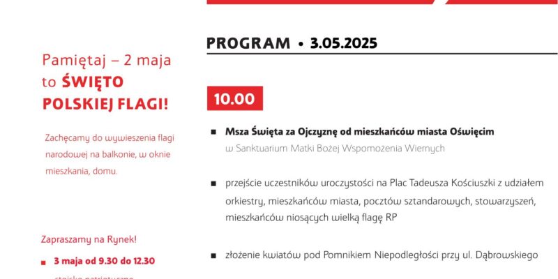 3 maja 2025 program