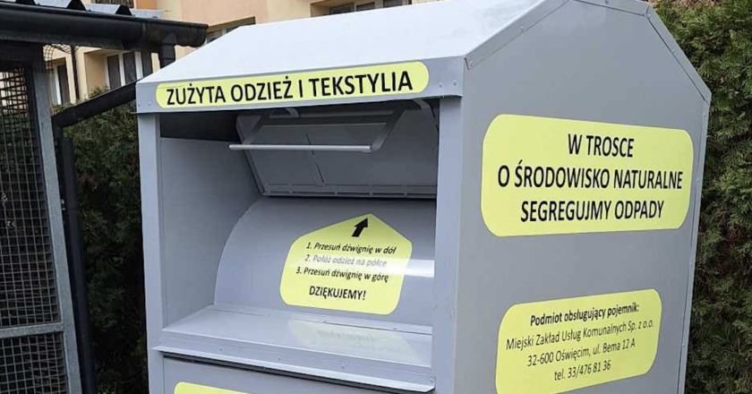 Gdzie wyrzucić starą odzież? Sprawdź lokalizacje kontenerów w Oświęcimiu