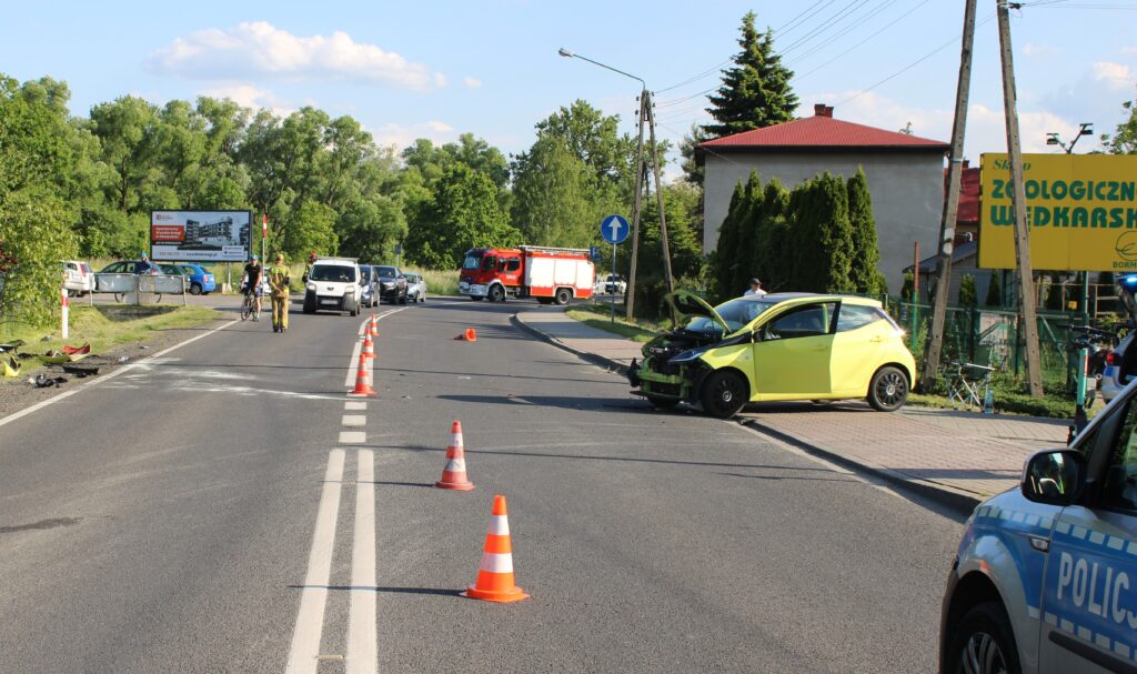 wypadek Oświęcim motocyklista Legionów