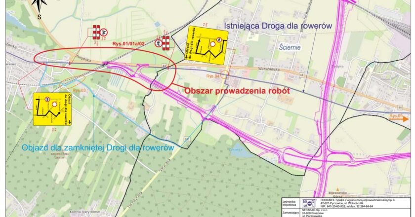 Bieruń / utrudnienia w ruchu / obwodnica miasta