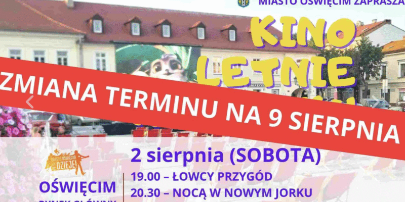 Kino plenerowe na Rynku w Oświęcimiu – filmy pod gwiazdami i wygodne leżaki
