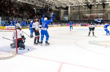 Unia Oświęcim pokonała na wyjeździe GKS Tychy 4:3. Autorem fotografii jest Jarosław Fiedor.