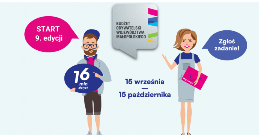 Rusza 9. edycja Budżetu Obywatelskiego Małopolski – od 15 września możesz zmieniać swój region!