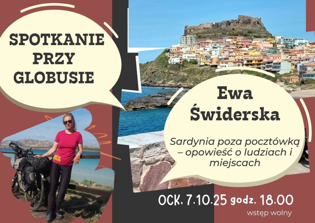 Poznaj Sardynię poza pocztówką! 7 października 2025 w OCK Ewa Świderska (Ewcyna) opowie o ludziach, rytuałach i życiu na włoskiej wyspie – bez turystycznych filtrów.