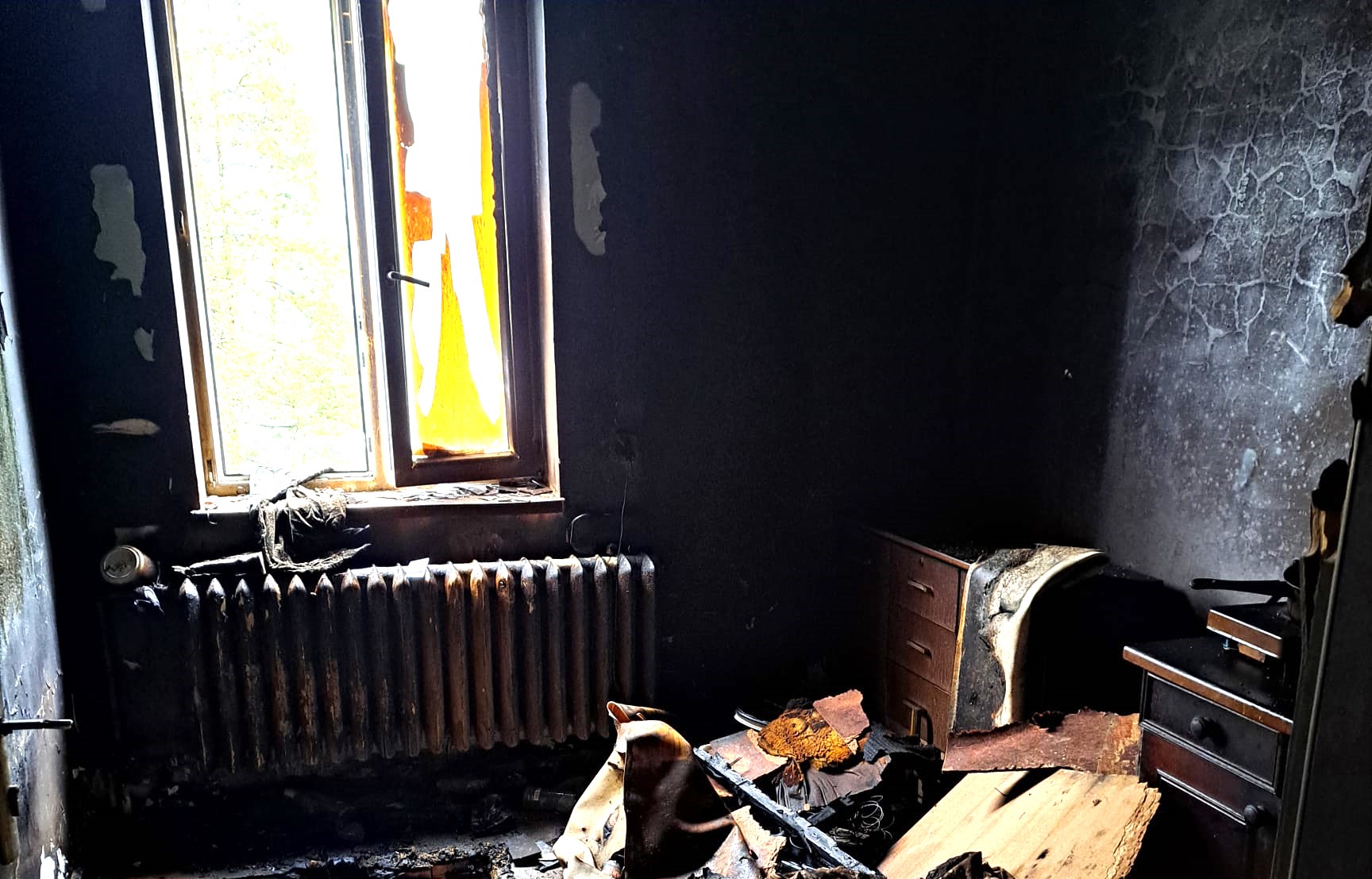 Chełmek. Tragiczny pożar w bloku. Nie żyje 67-letni mężczyzna