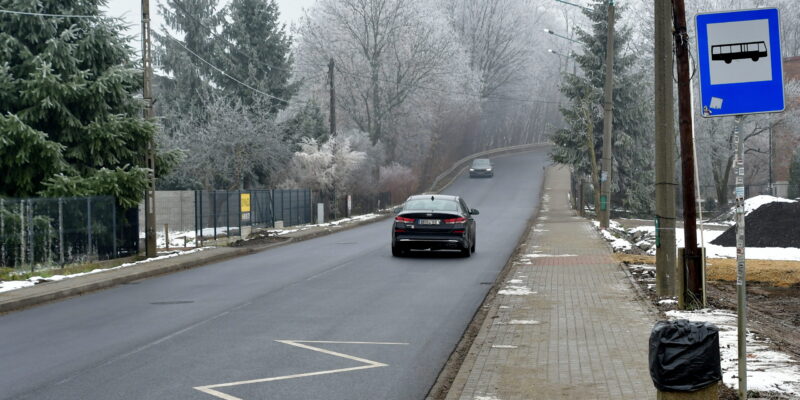 Nowo wyremontowany odcinek ul. Męczeństwa Narodów w Brzezince po modernizacji