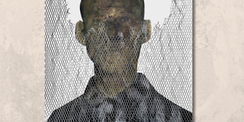 Plakat zapraszający na wystawę malarstwa Tymoteusza Tryzno „92” w Muzeum Pamięci Mieszkańców Ziemi Oświęcimskiej. Na grafice centralnej widoczny jest malarski portret mężczyzny częściowo zasłonięty metalową siatką, z podpisem „Feliks” 2025. Informacje o otwarciu wystawy: 26 stycznia 2026 roku, godz. 11.00, ul. M. Kolbego 2A w Oświęcimiu.