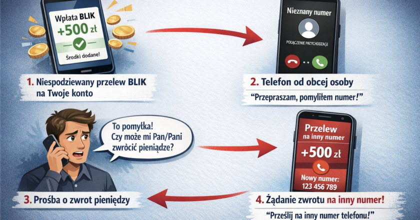 Nowy przekręt z BLIK w Polsce. Niespodziewany przelew i prośba o zwrot mogą zrobić z Ciebie nieświadomego pomocnika oszustów. Sprawdź, jak się chronić.