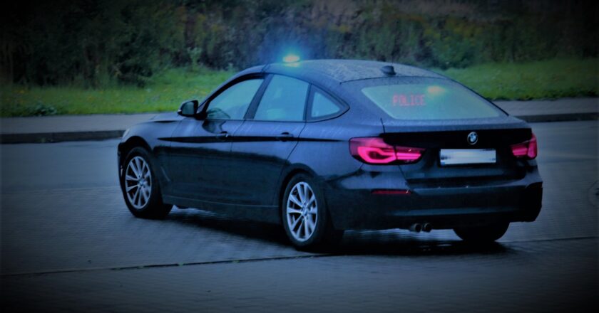 Policja grupa Speed Oświęcim kontrola drogowa ulica Unii Europejskiej przekroczenie prędkości 111 km/h mandat BMW 2026
