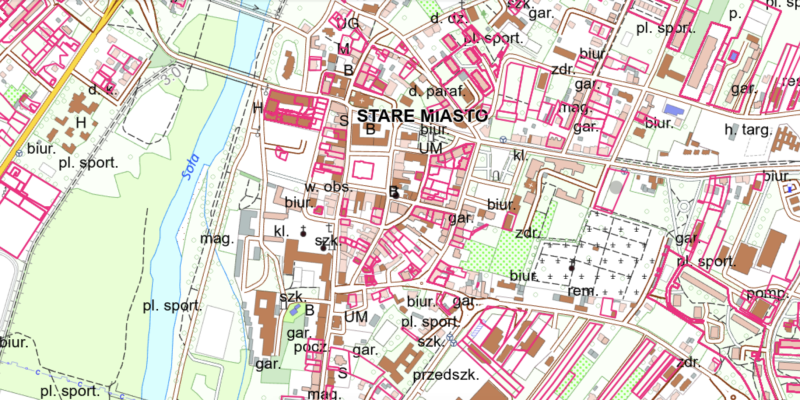 Mapa usługa KICN Krajowa Integracja Cen Nieruchomości geoportal Polska powiaty RCN transakcje 2026