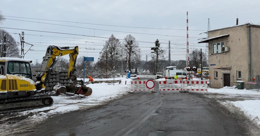 Ulica Nadwiślańska Oświęcim zamknięta remont przejazd kolejowy Dwory PKP prace 2026