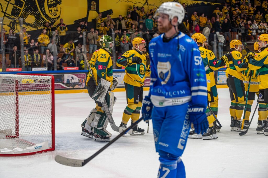 Unia Oświęcim GKS Katowice półfinał porażka 3:4 seria 0:1 hokej Partanen Ahopelto mecz 2 2026