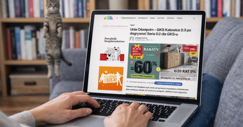 Reklama portal Oświęcim banery artykuły sponsorowane OświęcimOnline.pl marketing lokalny powiat