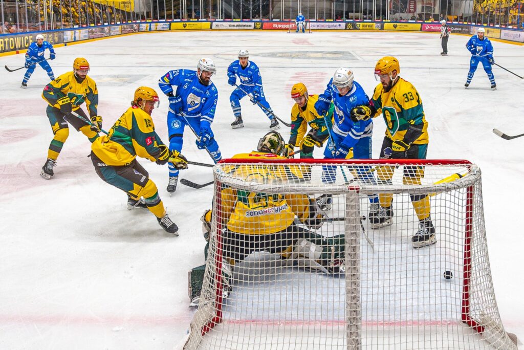 Unia Oświęcim GKS Katowice dogrywka porażka 2:3 Petráš Scarlett seria 0:2 półfinał hokej 2026