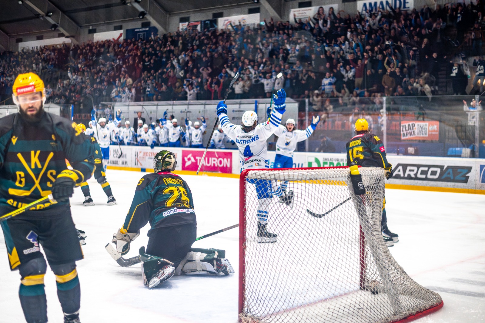 Unia Oświęcim wygrywa 3:2 z GKS Katowice, ale to za mało! Seria w półfinale 1:2 dla Katowic