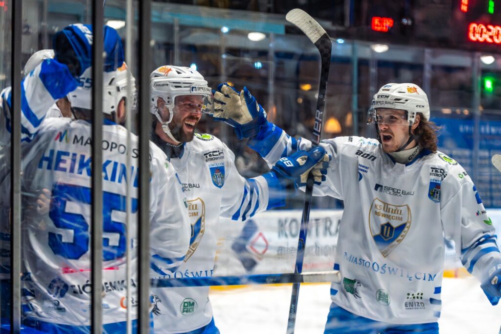 Unia Oświęcim GKS Katowice 4:2 seria 2:2 Petráš Partanen Peresunko Heikkinen Lundin hokej półfinał 2026