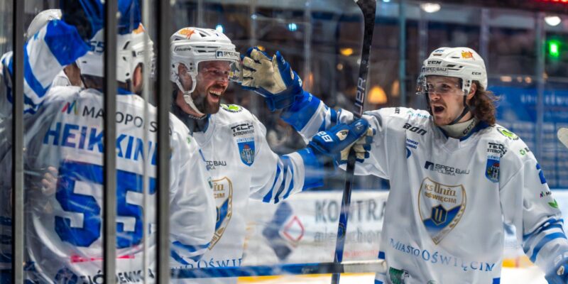 Unia Oświęcim GKS Katowice 4:2 seria 2:2 Petráš Partanen Peresunko Heikkinen Lundin hokej półfinał 2026