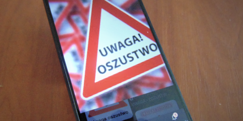 Oszustwo BLIK komunikator Oświęcim włamanie konto społecznościowe fałszywa pożyczka policja ostrzeżenie 2026