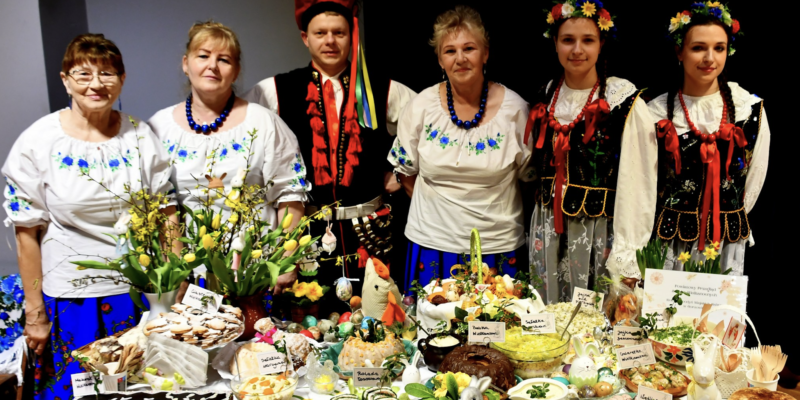 Przegląd Stołów Wielkanocnych Polanka Wielka KGW powiat oświęcimski wicestarosta Jankowska starosta Skrzypiński tradycja 2026