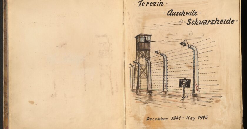 Oryginalne rysunki i akwarele Alfreda Kantora z dziennika dokumentującego pobyt w getcie Theresienstadt i obozie Auschwitz-Birkenau – nowy nabytek zbiorów Muzeum Auschwitz, 2026