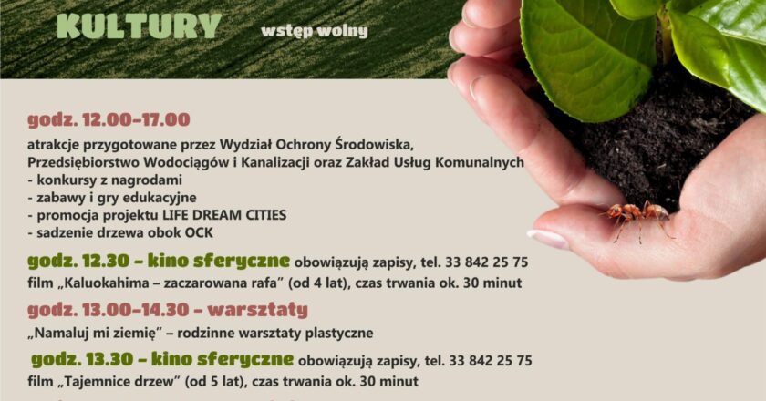 Atrakcje z okazji Dnia Ziemi w Oświęcimiu – kino sferyczne, warsztaty rodzinne i sadzenie drzewa przy OCK, 18 kwietnia 2026